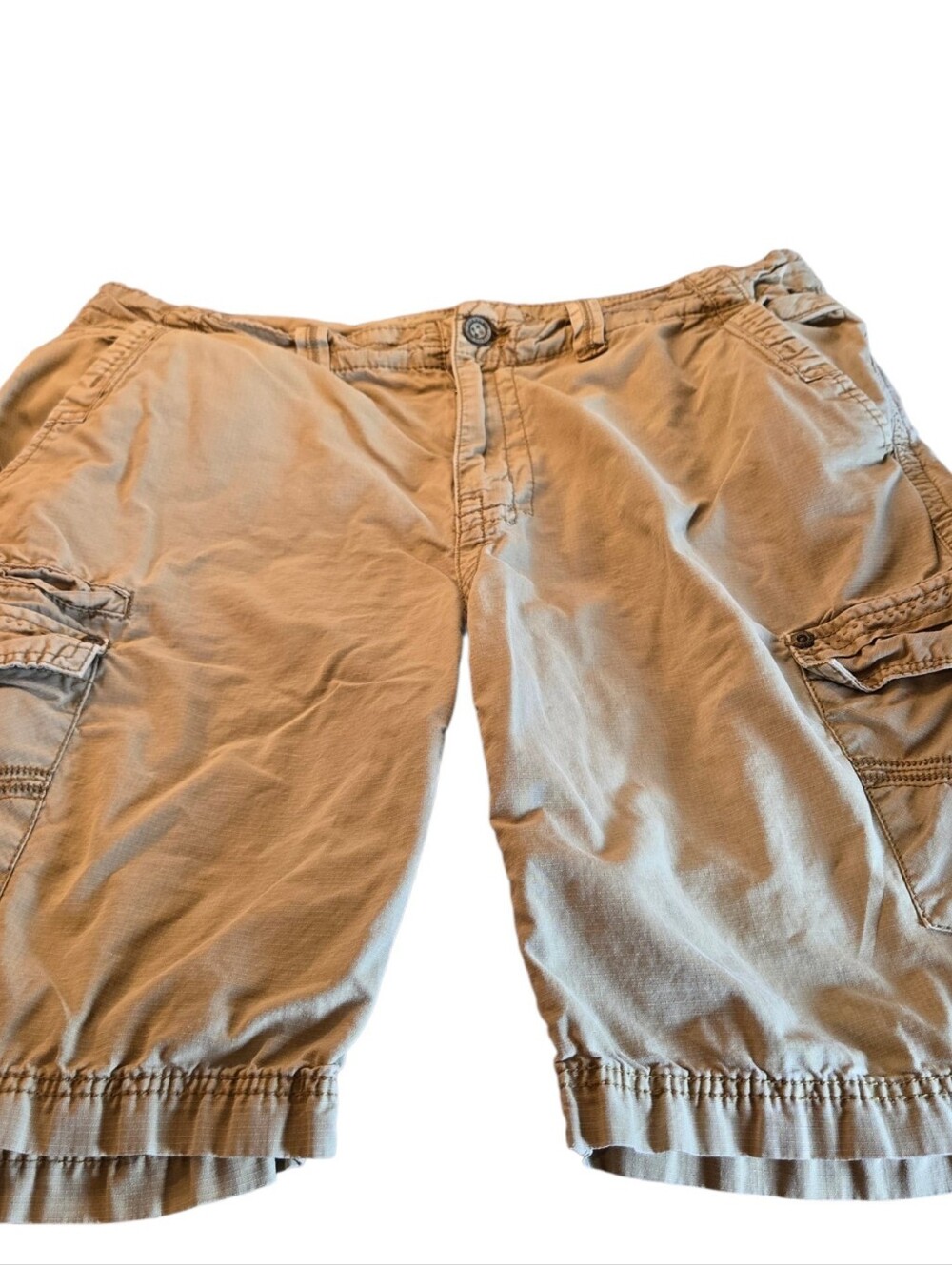 Buckle Black Khaki Cargo Shorts Wonder Athletic Style Size 36